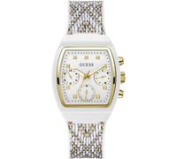 Guess, Femme, Accessoires, Blanc, Taille: ONE Size Montre Multifonction 36 mm en Silicone