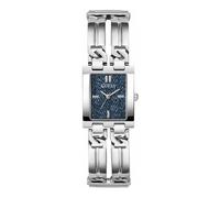 Guess Montre GW0807L1 Femme – Acier inoxydable, Cadran bleu, Quartz, Bracelet double chaîne