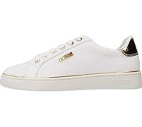 GUESS Femme Beckie Carry Over Sneaker, White, 35 EU