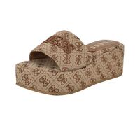 GUESS Femme Bintai Sandale, Logo Marron Moyen 210, 41 EU