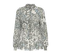 Guess, Femme, Blouses et Chemises, Gris, Taille: 42 FR Chemisier à pois pour un look élégant