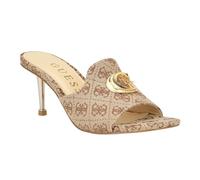GUESS Femme Boutons-Pression Sandale à Talon, Beige Marron 210, 36.5 EU