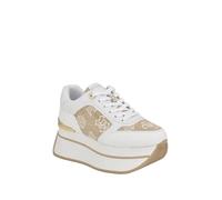 GUESS Femme Camrio Basket, Blanc 147, 38 EU