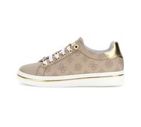 Guess, Femme, Chaussures, Beige, Taille: 37 EU Baskets en Cuir Monogramme - Beige