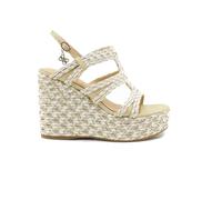 Guess, Femme, Chaussures, Beige, Taille: 37 EU Sandale compensée