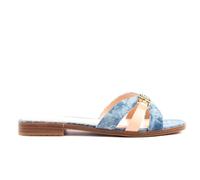 Guess, Femme, Chaussures, Bleu, Taille: 36 EU Mules en cuir et denim modernes