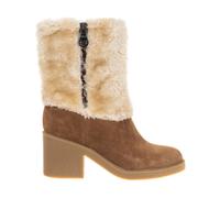 Guess, Femme, Chaussures, Brun, Taille: 35 EU Bottines à Bout Rond en Daim