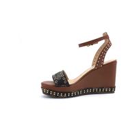 Guess, Femme, Chaussures, Brun, Taille: 36 EU Sandale compensée