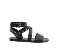 Guess, Femme, Chaussures, Noir, Taille: 36 EU Sandales Plates