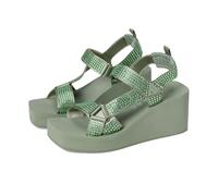 GUESS Femme Dawsin Sandale, Menthe 330, 37.5 EU