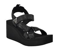 GUESS Femme Dawsin Sandale, Noir 001, 36 EU