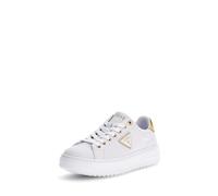 GUESS Femme DENESA12 Sneaker, Blanc/doré, 38 EU