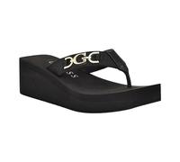 GUESS Femme Edany Sandale cale, Noir 001, 41 EU