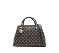 GUESS Femme Evelune LRG Girlfriend Satchel Cartable, Logo Moka, Taille Unique