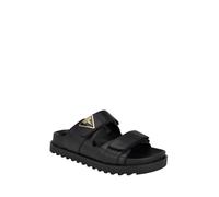 Guess Femme Fabula Sandale Plate, Noir 001, 42.5 EU
