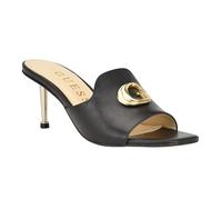 GUESS Femme Fabulon Sandale Plate, Noir 001, 38.5 EU