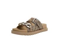 GUESS Femme FATEMA2 Sandals, Beige/Brun, 39 EU
