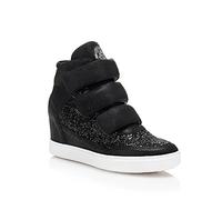 Guess Femme Fosca Sneakers Hautes, Noir (Nero), 41 EU