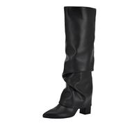 GUESS Femme Geima Botte Haute Jusqu'au Genou, Noir 001, 38 EU