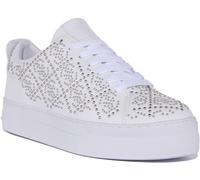 GUESS Femme Giaa7 Plat Oxford, Blanc, 35 EU