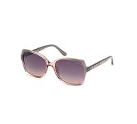 Guess Femme GU00100 20B Lunettes de soleil Injecté Gris Fumée Carré Normale Ombré
