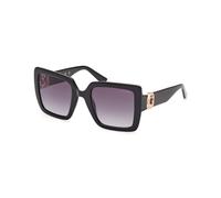 Guess Femme GU00103 01B Lunettes de soleil Injecté Noir Fumée Carré Normale Ombré