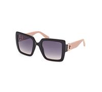 Guess Femme GU00103 05W Lunettes de soleil Injecté Noir Bleu Carré Normale Ombré