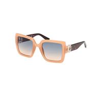 Guess Femme GU00103 57P Lunettes de soleil Injecté Beige Vert Carré Normale Ombré