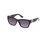 Guess Femme GU00105 01B Lunettes de soleil Injecté Noir Gris Carré Normale Ombré