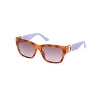 Guess Femme GU00105 53Z Lunettes de soleil Injecté Havane Violet Carré Normale Ombré