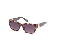 Guess Femme GU00105 55B Lunettes de soleil Injecté Havane Gris Carré Normale Ombré