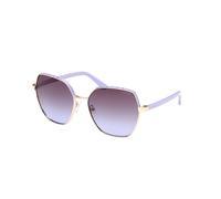 Guess Femme GU00108 92W Lunettes de soleil Métal Bleu Bleu Géométrique Normale