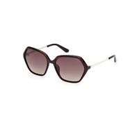 Guess Femme GU00134 52F Lunettes de soleil Injecté Havana Marrone Géométrique Normale Sfumato
