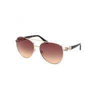 GUESS Femmes Women GU0015833F61 Sunglass Lunettes de Soleil, Or pâle Brillant, 61