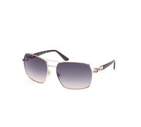 Guess Femme GU00159 28W Lunettes de soleil Métal Or Bleu Carré Normale