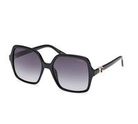 Guess Femme GU00190 01B Lunettes de soleil Injecté Noir Fumée Carré Ombré