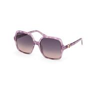 Guess Femme GU00190 80Z Lunettes de soleil Métal Lilas Carré Normale Sfumato
