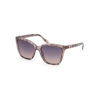 Guess Femme GU00191 20B Lunettes de soleil Injecté Gris Fumée Carré Normale