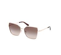 Guess Femme GU00192 28F Lunettes de soleil Métal Or Marron Papillon Normale