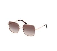 Guess Femme GU00194 28F Lunettes de soleil Métal Or Marron Carré Normale