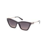 GUESS Femme GU0019920B56 Rectangular Full Rim Women's Sunglasses Lunettes de Soleil, Gris Brillant, 56