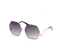 Guess Femme GU7815 05B Lunettes de soleil Métal Noir Fumée Géométrique Normale Ombré