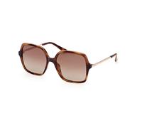 Guess Femme GU7845 53H Lunettes de soleil Injecté Havane Marron Carré Polarisé