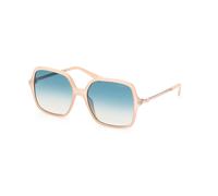 Guess Femme GU7845 57P Lunettes de soleil Injecté Beige Vert Carré Normale Ombré