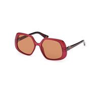 Guess Femme GU7862 74E Lunettes de soleil Plastique Rose Marron Géométrique Normale