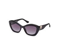 Guess Femme GU7868 01B Lunettes de soleil Injecté Noir Gris Cat Eye Normale Ombré