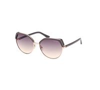 Guess Femme GU7872 20B Lunettes de soleil Injecté Gris Fumée Géométrique Normale Ombré