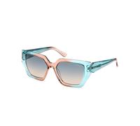Guess Femme GU7896 89P Lunettes de soleil Injecté Turquoise Vert Géométrique Normale Ombré