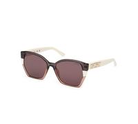 Guess Femme GU7912 20Y Lunettes de soleil Injecté Gris Violet Papillon Normale