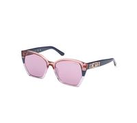 Guess Femme GU7912 92Y Lunettes de soleil Injecté Bleu Violet Papillon Normale